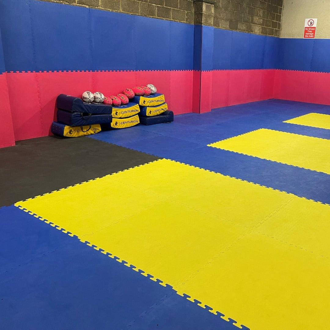 26mm Premium Reversible EVA Tatami Foam Mats - Dual Yellow/Green