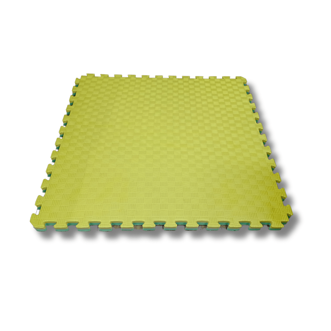 26mm Premium Reversible EVA Tatami Foam Mats - Dual Yellow/Green