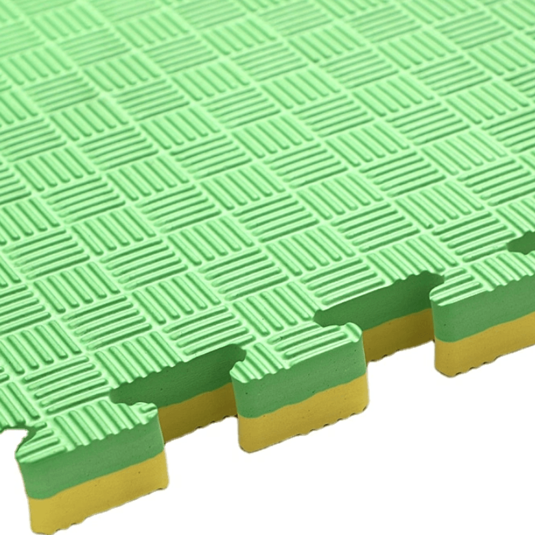 26mm Premium Reversible EVA Tatami Foam Mats - Dual Yellow/Green