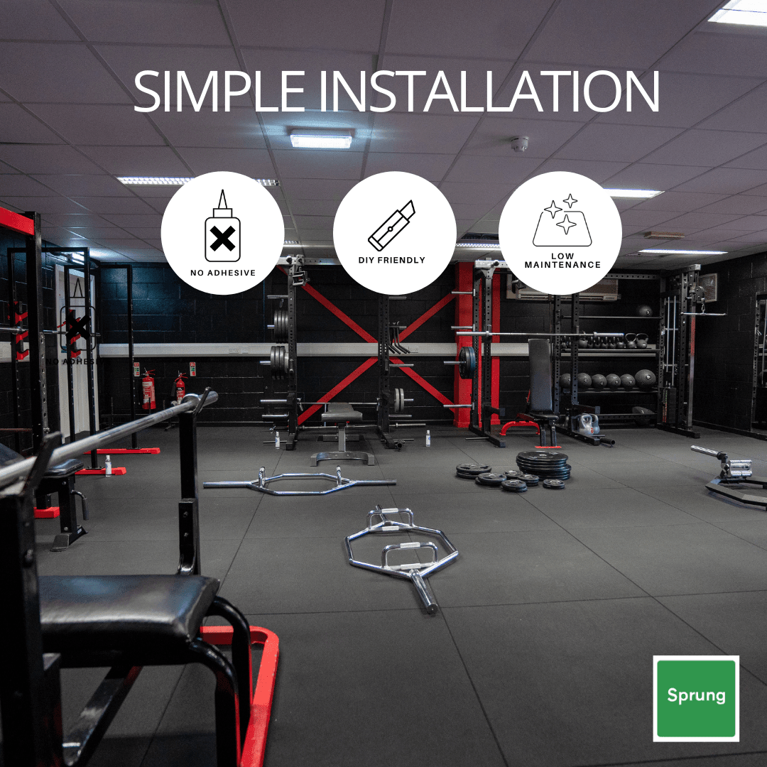 11mm Sprung PRO - Heavy Duty Gym Rubber Mats