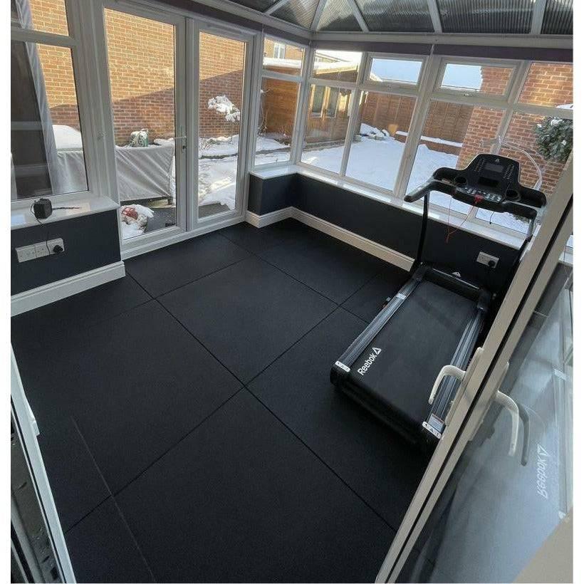 20mm Sprung PRO Gym Flooring - Highest Rated in UK - Heavy Duty - Smooth Top Surface - Premium Quality