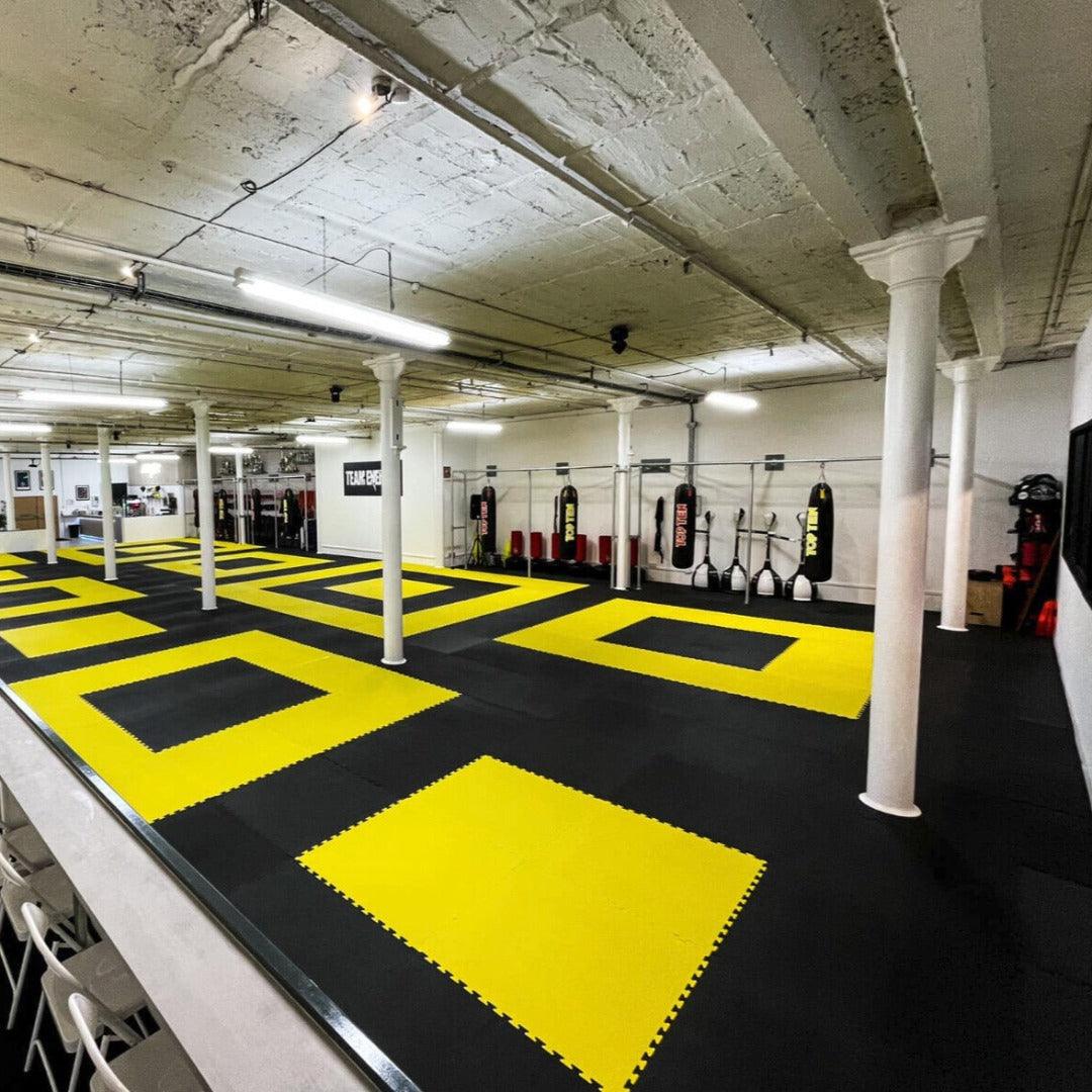 26mm Premium Reversible EVA Tatami Foam Mats - Dual Yellow/Green