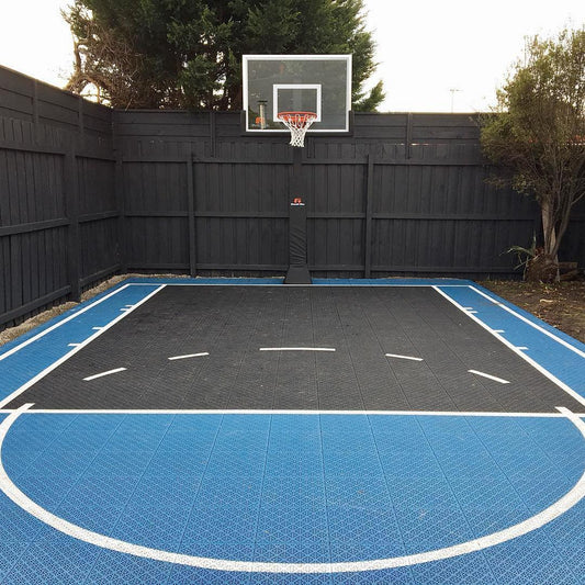 Basketball Court Flooring System - Half Court | Includes Court Markings