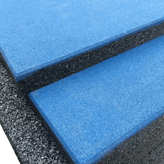 20mm Sprung PRO Blue Coloured Gym Tiles