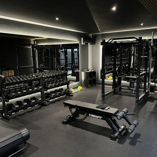 30mm Sprung PRO Interlocking Gym Tiles - Connection Inserts Included